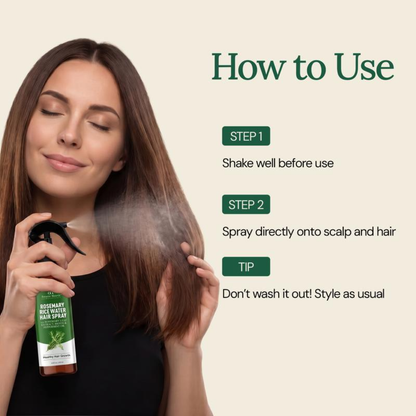 Rosemary & Rice Water Hair Spray